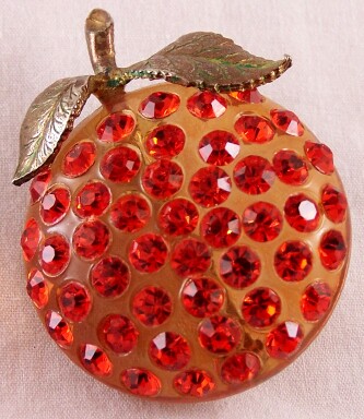 BP54 lucite Forbidden Fruit series orange pin